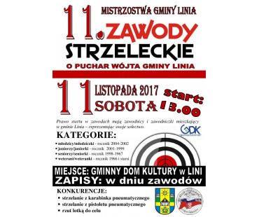 XI Mistrzostwa Gminy Linia w Strzelectwie