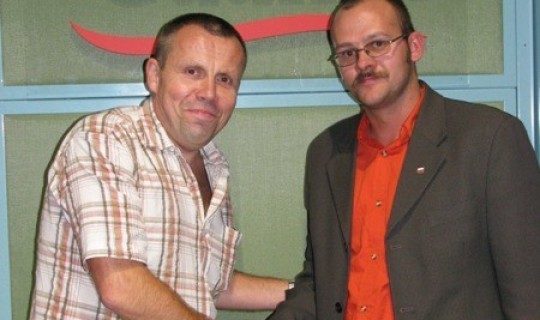 Spotkanie z Mistrzami Olimpijskimi Leszkiem Blanikiem i Adamem Korolem 26.08.2008r.
