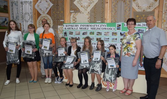 Podsumowanie gminnych konkursów pt. "Karta z mojej miejscowości" i "Moje spotkanie z przyrodą Gminy Linia podczas wędrówki"
