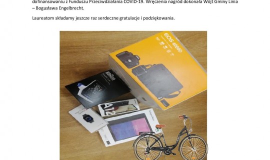 Rozstrzygnięcie konkursu „Szczepimy się w Gminie Linia”