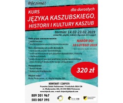 Kurs języka kaszubskiego i kultury Kaszub dla dorosłych