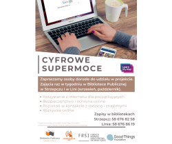 CYFROWE SUPERMOCE - projekt Biblioteki Publicznej Gminy Linia