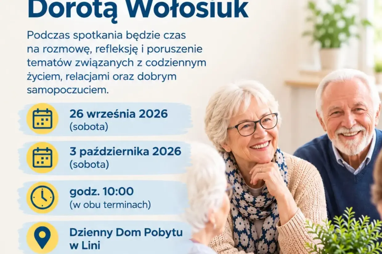 Spotkanie dla seniorów z psycholog Dorotą Wołosiuk