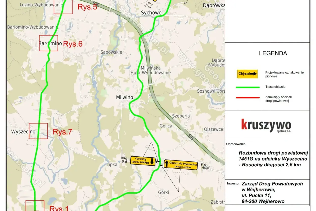 Utrudnienia w ruchu na odcinku Wyszecino–Rosochy