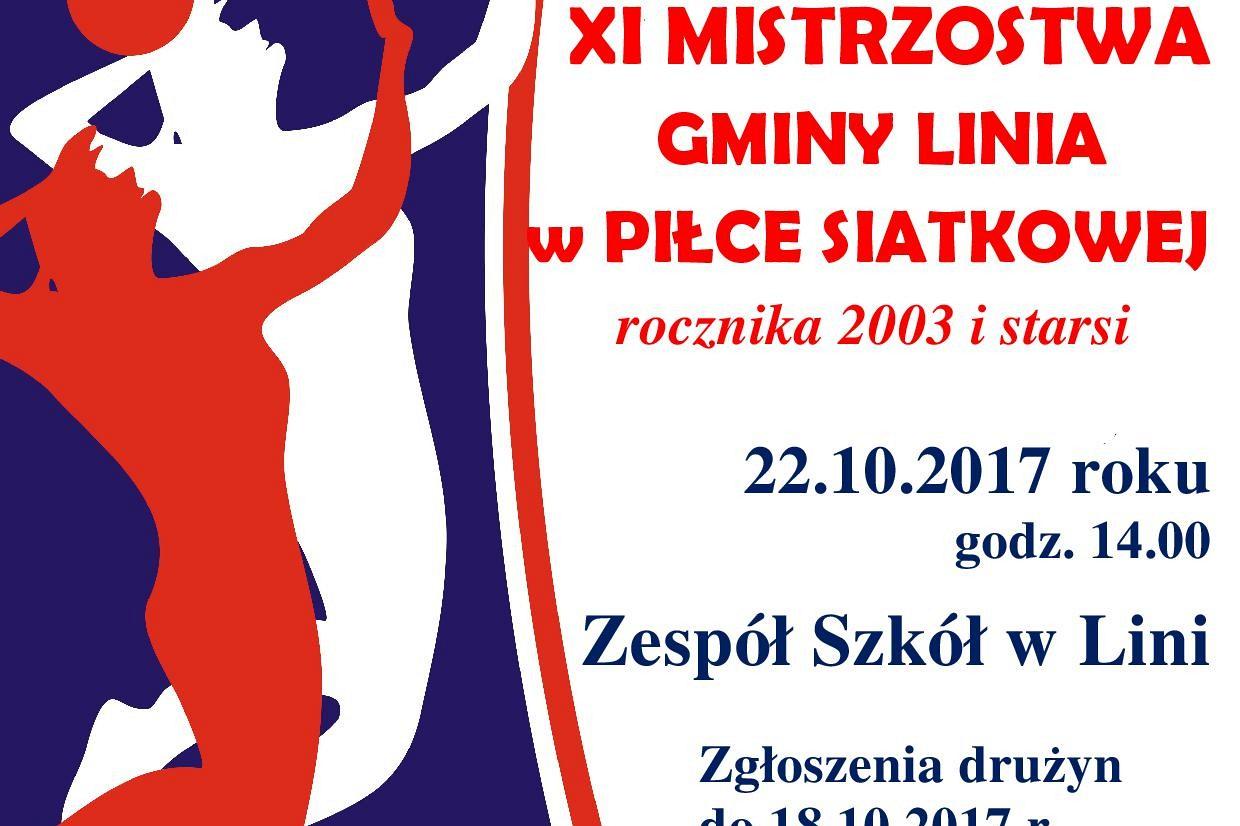 XI Mistrzostwa Gminy Linia w Piłce Siatkowej