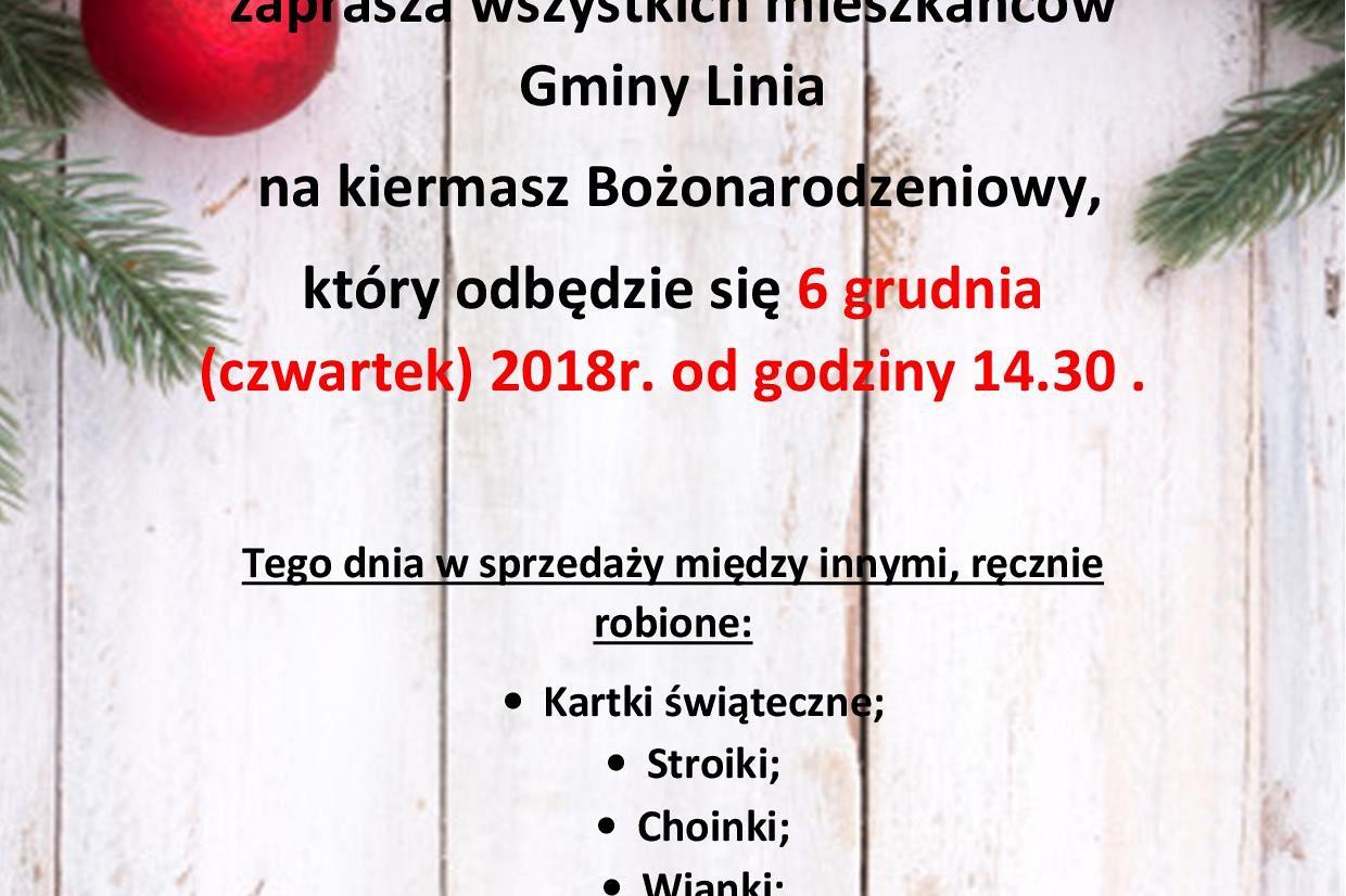 Żłobek Promyczek zaprasza na kiermasz Bożonarodzeniowy 6.XII.2018 godz.14:30