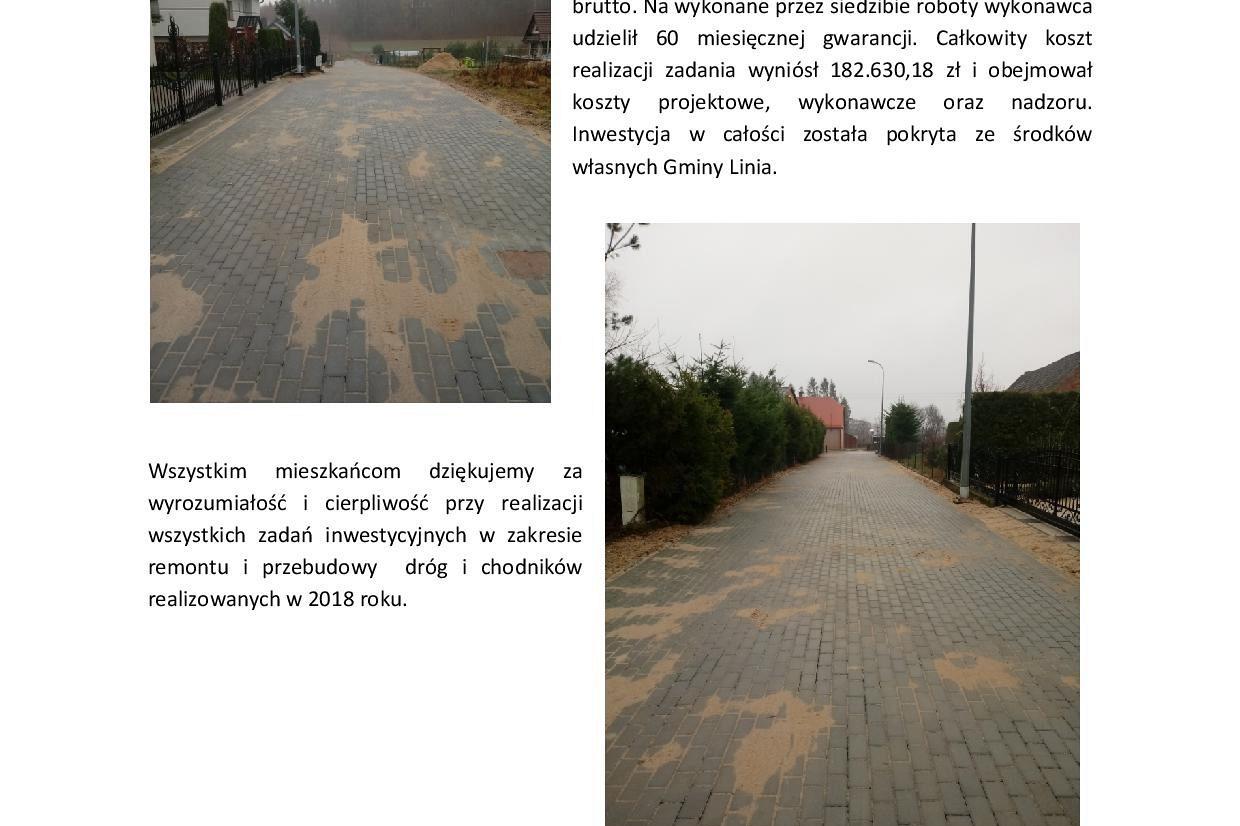 Przebudowa ul. Jana Gruby w Strzepczu