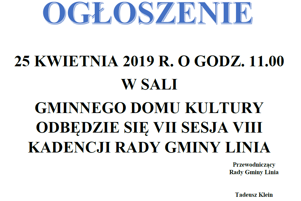 VII SESJA RG - 25.04.2019 R.