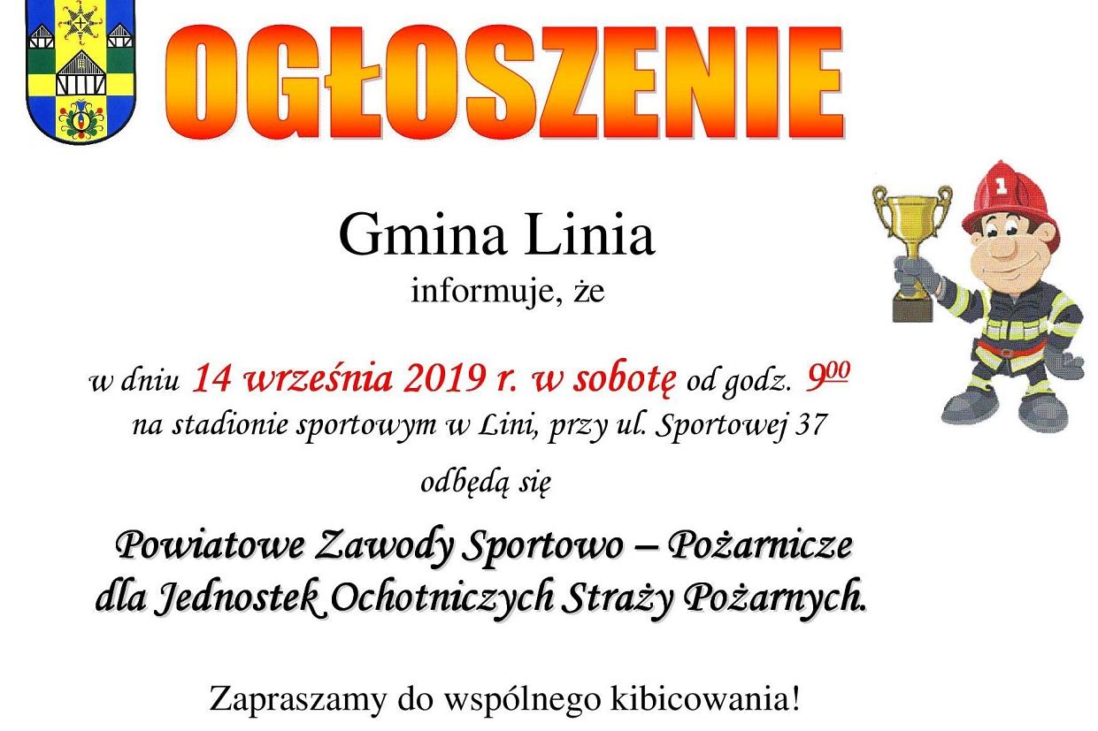 Powiatowe Zawody Sportowo – Pożarnicze dla Jednostek Ochotniczych Straży Pożarnych.