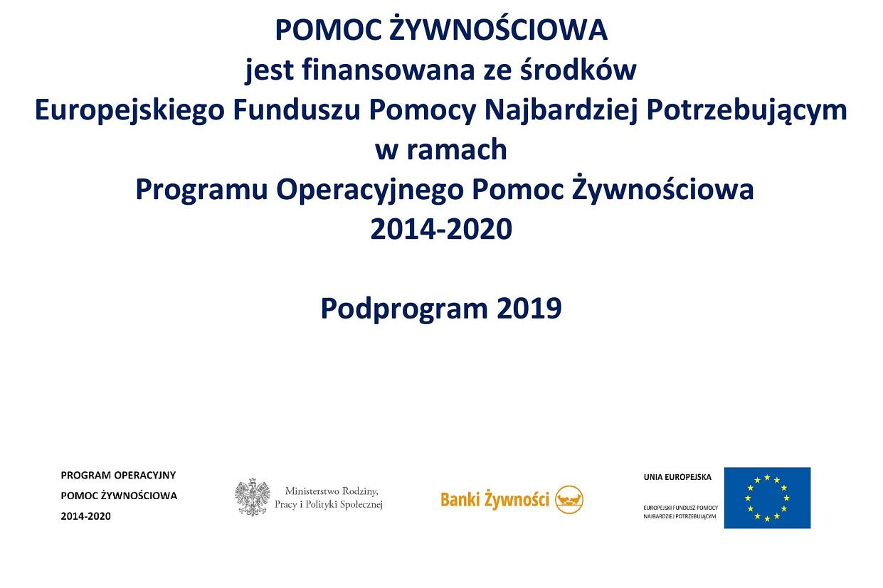 POMOC ŻYWNOŚCIOWA 2014-2020