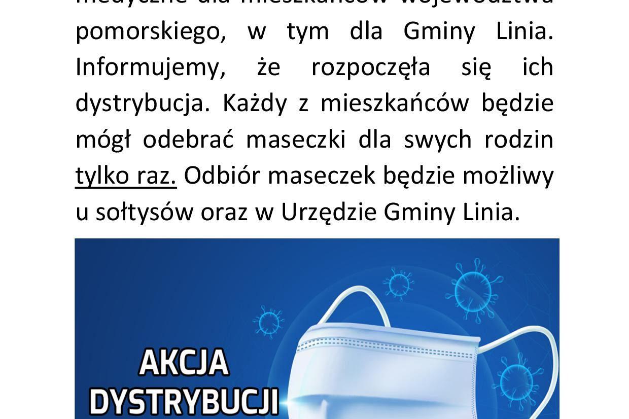 Akcja dystrybucji maseczek