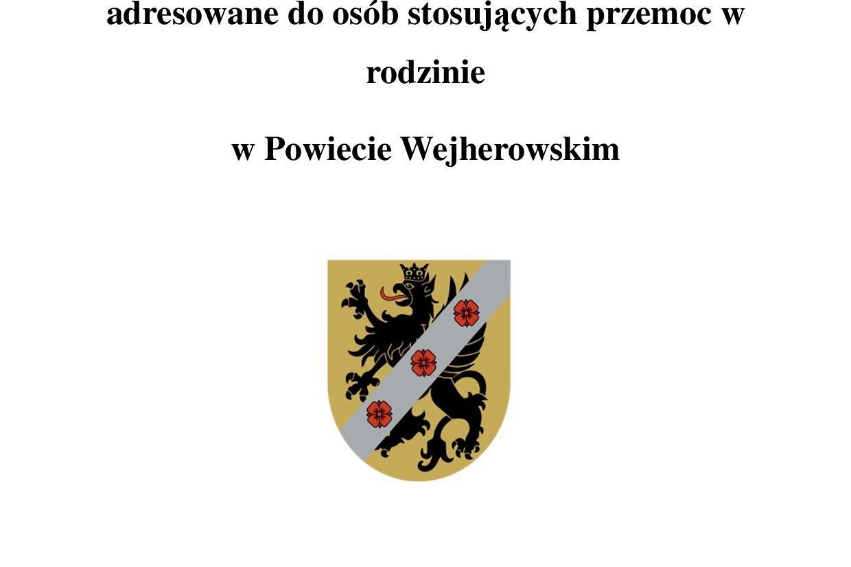 Ewidencja instytucji i podmiotów samorządowych oraz organizacji pozarządowych, które realizują działania adresowane do osób stosujących przemoc w rodzinie w Powiecie Wejherowskim