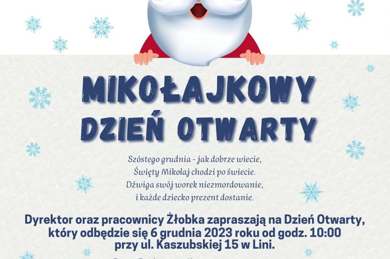 Mikołajkowy dzień otwarty w żłobku Promyczek 6 grudnia 2023