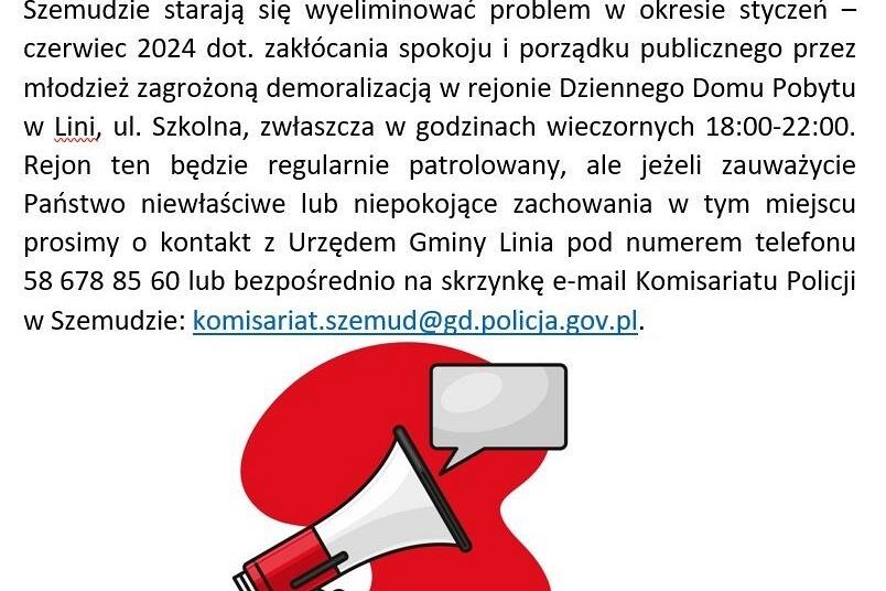 Uwaga Mieszkańcy miejscowości Linia !