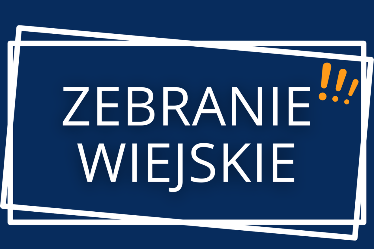 Zebrania wiejskie - 2024