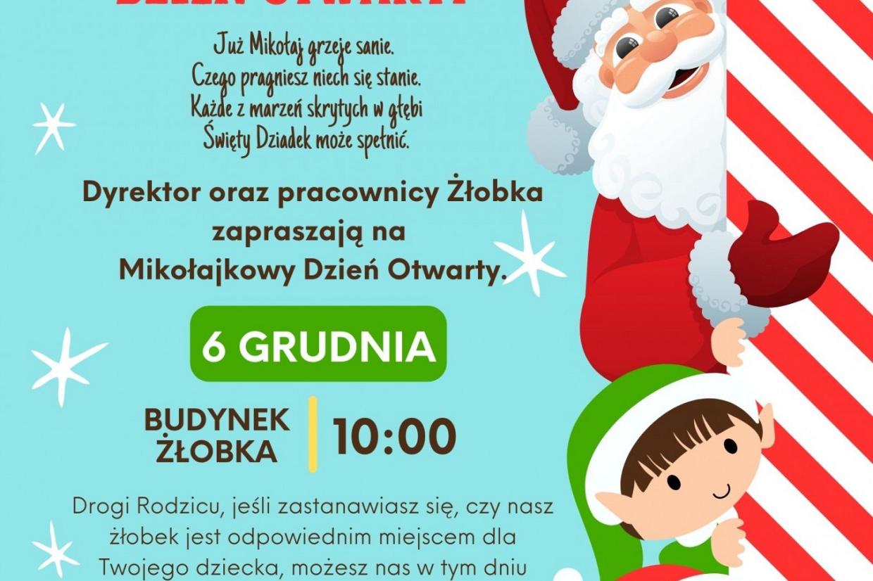 Mikołajkowy Dzień otwarty w gminnym żłobku Promyczek