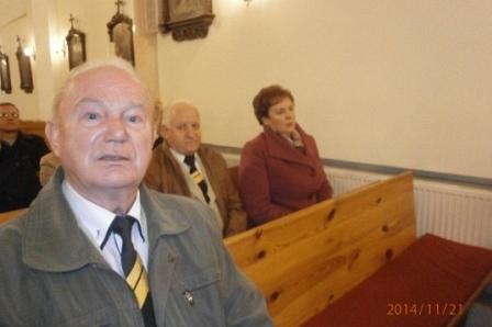 Uczestnik jubileuszu chóru Lutnia z Luzina