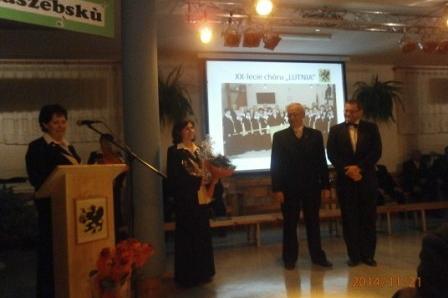 Uczestnicy jubileuszu chóru Lutnia