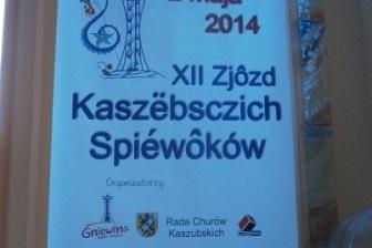 Plakat promujący XXI Zjazd Kaszubskich Śpiewaków w Gniewinie 7 maja 2016.