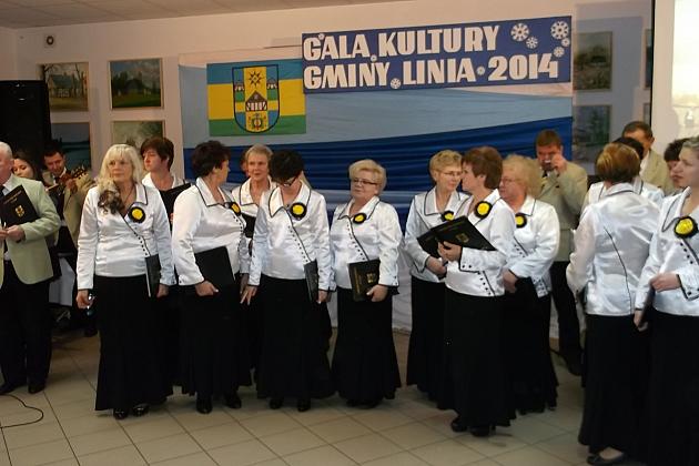 Chór na Gali Kultury Gminy Linia.