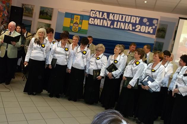 Chór na Gali Kultury Gminy Linia.