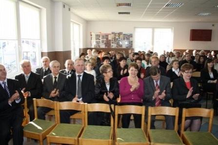Podczas uroczystości 25-lecia istnienia Chóru Pięciolinia.