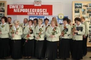 Chór Pięciolinia podczas uroczystych obchodów 25-lecia.
