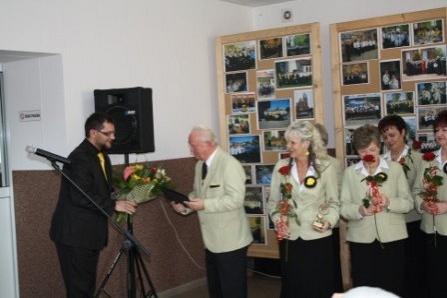 Ceremonia wręczenia nagród z okazji 25-lecia Chóru Pięciolinia.
