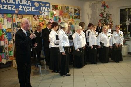 Chór na spotkaniu noworocznym