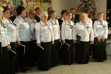 Chór GDK na spotkaniu noworocznym.