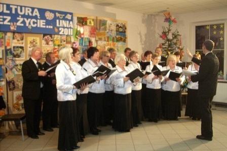 Chór na noworocznym spotkaniu sekcji działających przy GDK.
