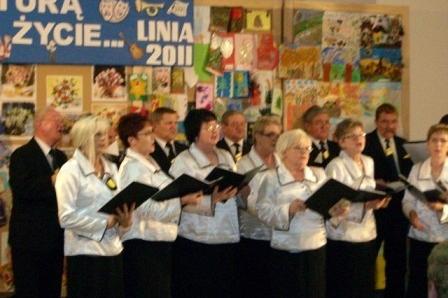 Chór podczas spotkania noworocznego GDK.
