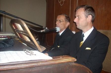 Podczas dożynek w Strzepczu.