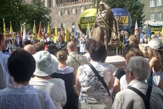 Odsłonięcie pomnika Świętopełka w Gdańsku
