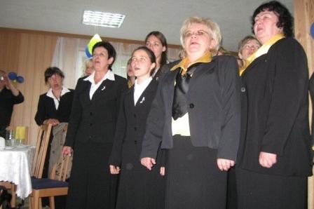 Chór podczas występu