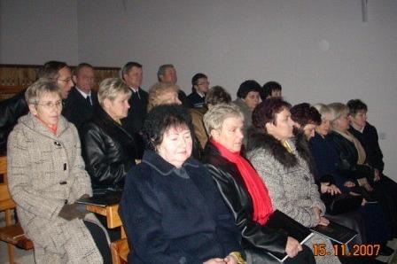 Publiczność słuchająca występu chóru w Lęborku.