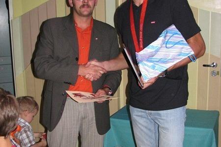 Spotkanie z Mistrzami Olimpijskimi Leszkiem Blanikiem i Adamem Korolem 26.08.2008r.
