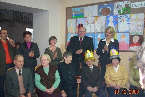 Doroczne spotkania opłatkowe dla seniorów z terenu Gminy Linia 17/18.12.2008r.