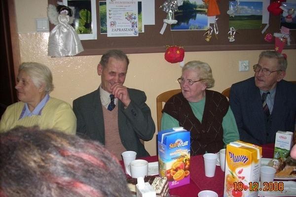 Doroczne spotkania opłatkowe dla seniorów z terenu Gminy Linia 17/18.12.2008r.