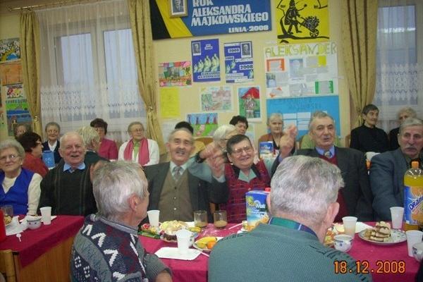 Doroczne spotkania opłatkowe dla seniorów z terenu Gminy Linia 17/18.12.2008r.