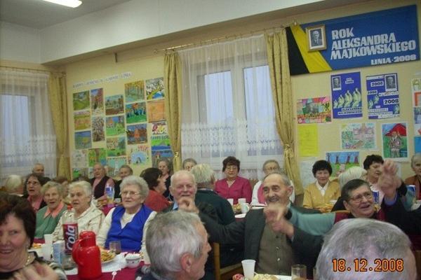 Doroczne spotkania opłatkowe dla seniorów z terenu Gminy Linia 17/18.12.2008r.