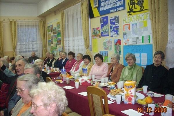 Doroczne spotkania opłatkowe dla seniorów z terenu Gminy Linia 17/18.12.2008r.