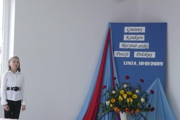 Gminny konkurs Poezji Polskiej 10.03.2009r.