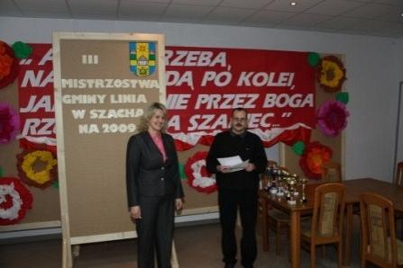 III Mistrzostwa Gminy Linia w Szachach 11.11.2009r.