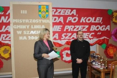 III Mistrzostwa Gminy Linia w Szachach 11.11.2009r.