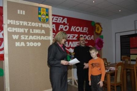 III Mistrzostwa Gminy Linia w Szachach 11.11.2009r.