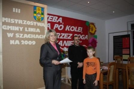 III Mistrzostwa Gminy Linia w Szachach 11.11.2009r.