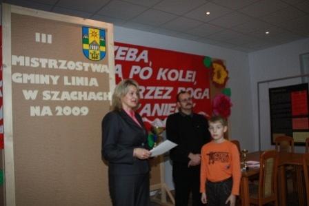 III Mistrzostwa Gminy Linia w Szachach 11.11.2009r.