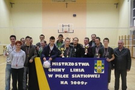III Mistrzostwa Gminy Linia w Piłce Siatkowej 29.11.2009r.