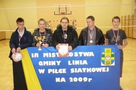 III Mistrzostwa Gminy Linia w Piłce Siatkowej 29.11.2009r.